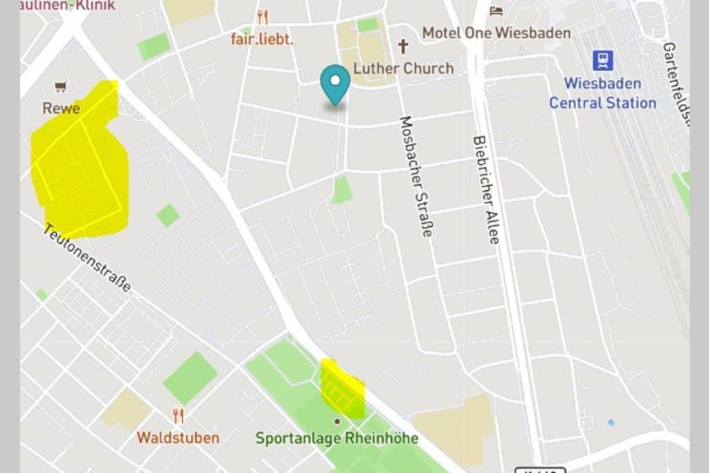 Bahnhofsnahe, Ruhige Und Sonnige 2 Zimmerwohnung Im Dichterviertel Wiesbaden Exterior foto