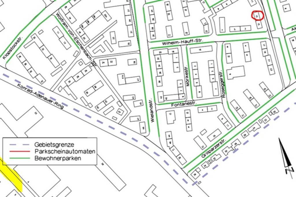 Bahnhofsnahe, Ruhige Und Sonnige 2 Zimmerwohnung Im Dichterviertel Wiesbaden Exterior foto